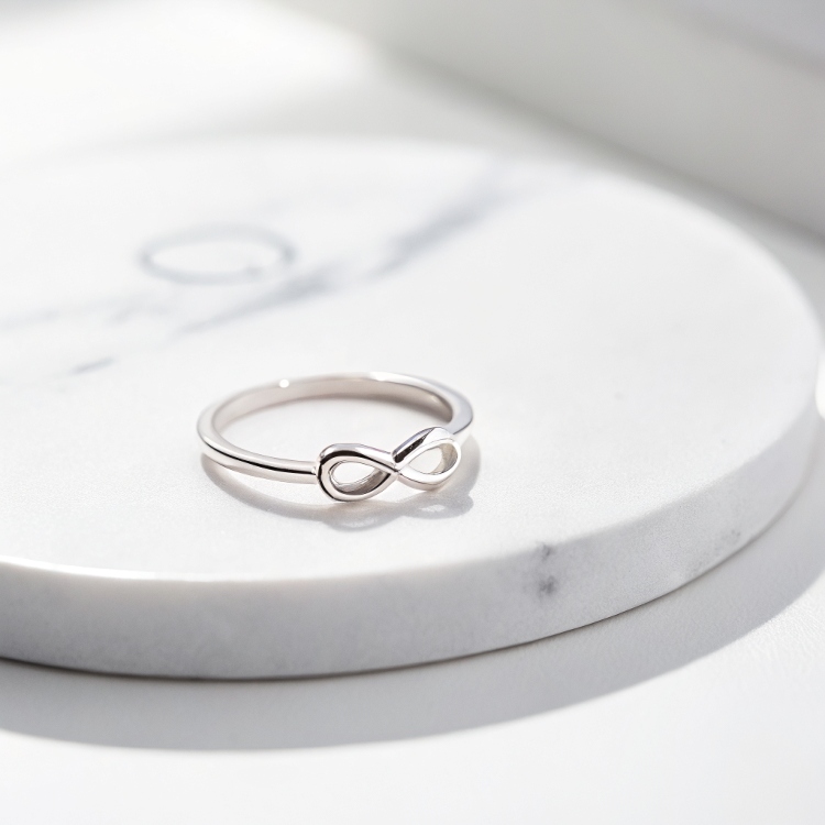 “Endless Promise” Minimal Infinity Silver Ring