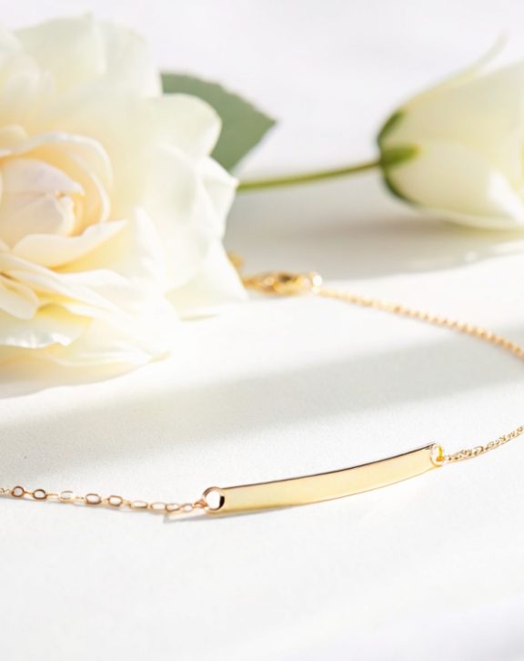 Golden Whisper Bar Bracelet