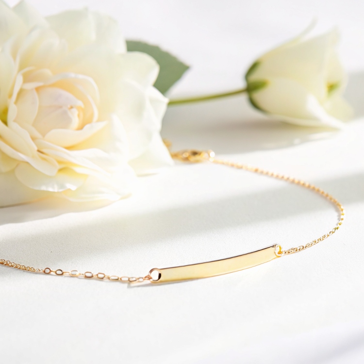 Golden Whisper Bar Bracelet